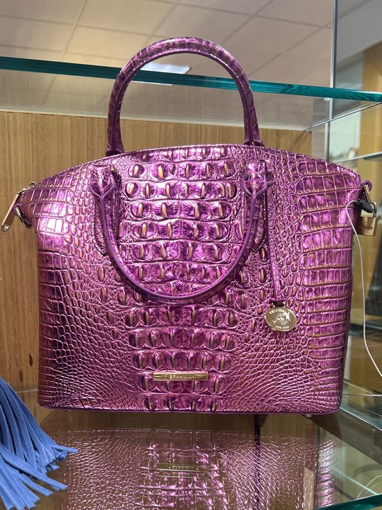 Brahmin Handbags - Brahmin Large Duxbury Satchel Bag Opera Melbourne Iridescent Leather $315 Retail